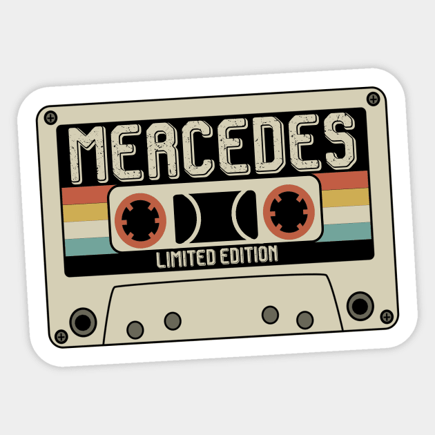 Mercedes - Limited Edition - Vintage Style Sticker by Debbie Art
